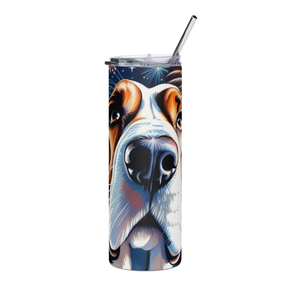 PugMug Custom Basset Hound Stainless Steel Tumbler