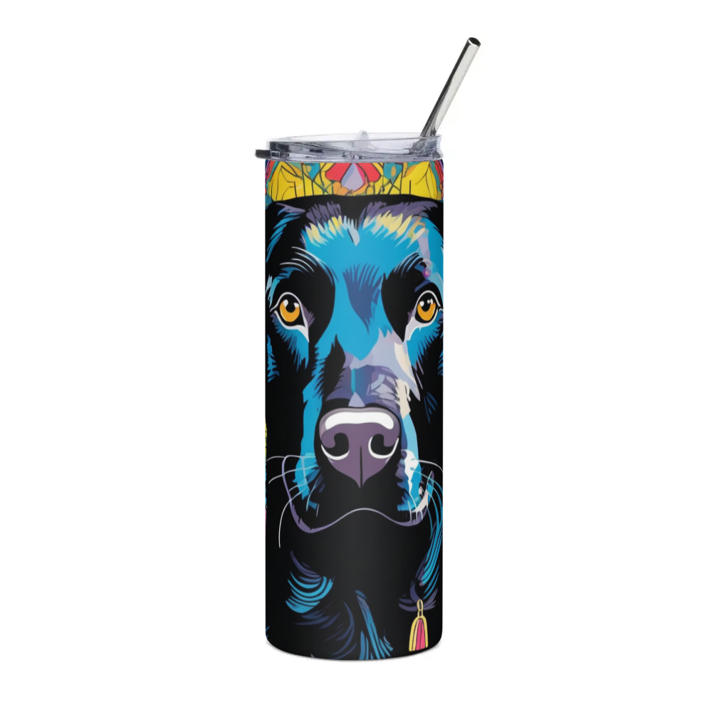 PugMug Custom Black Labrador Retriever Stainless Steel Tumbler