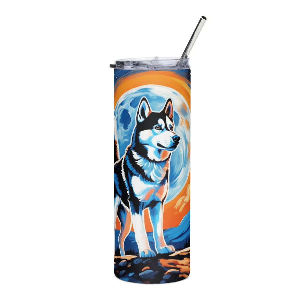 PugMug Custom Siberian Husky Stainless Steel Tumbler