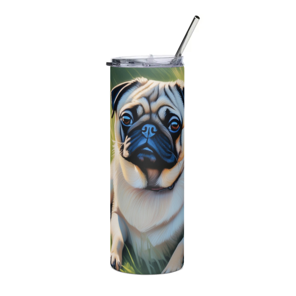 PugMug Custom Pug Stainless Steel Tumbler