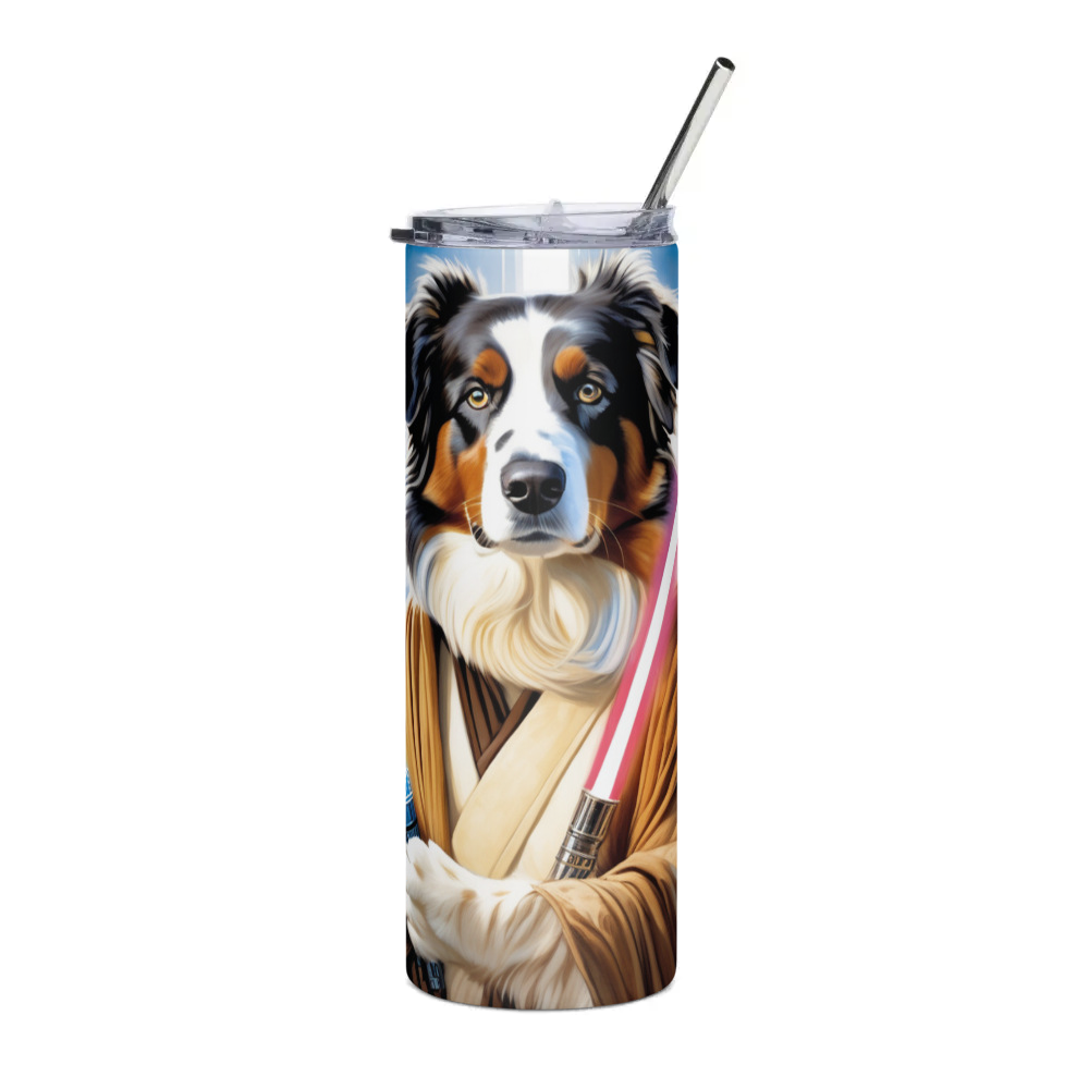 PugMug Custom Australian Shepherd Dog Stainless Steel Tumbler