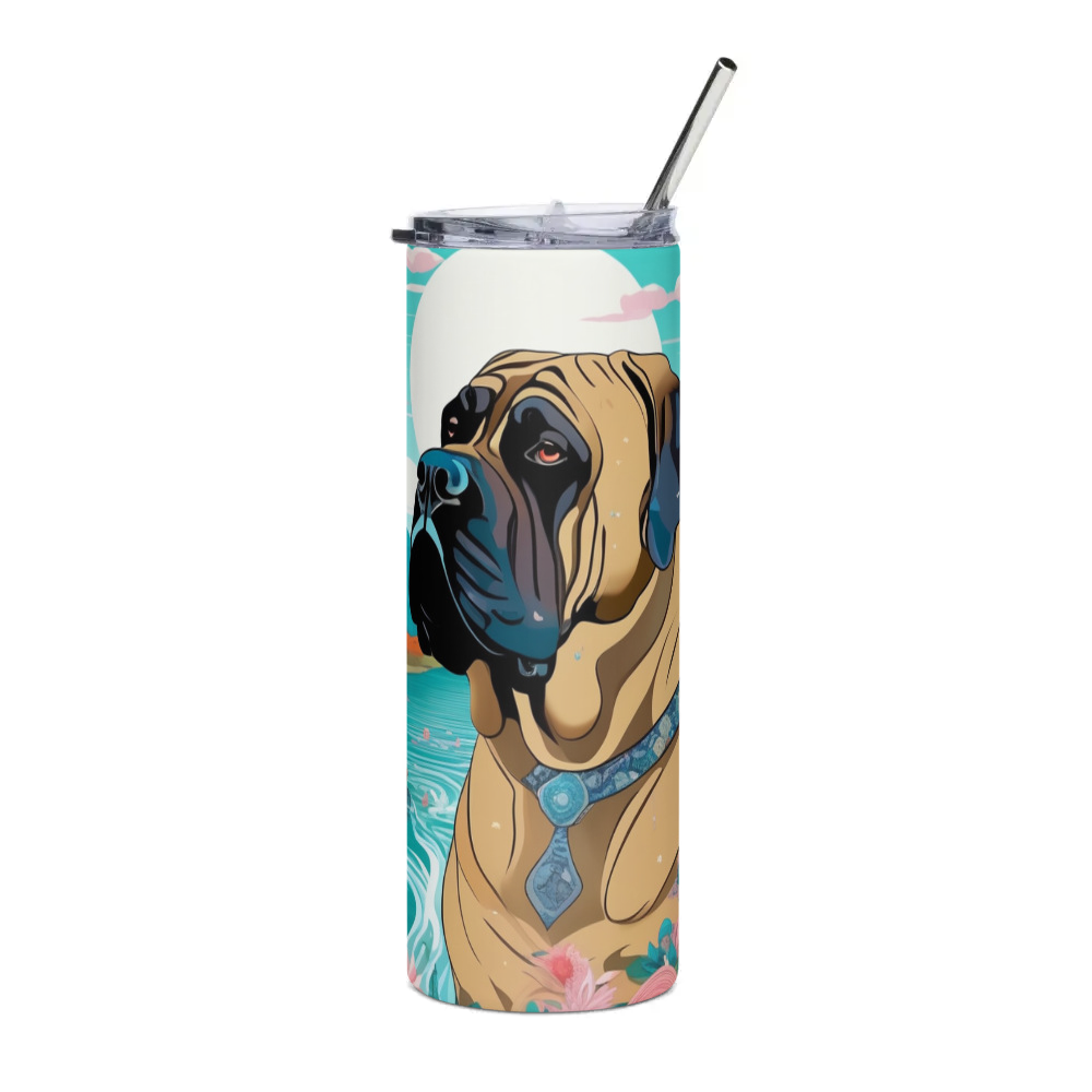 PugMug Custom Mastiff Stainless Steel Tumbler