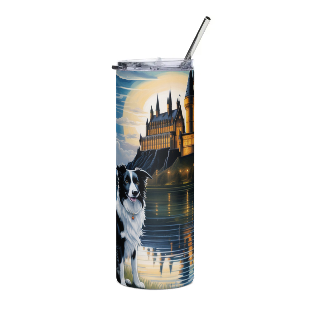 PugMug Custom Border Collie Stainless Steel Tumbler