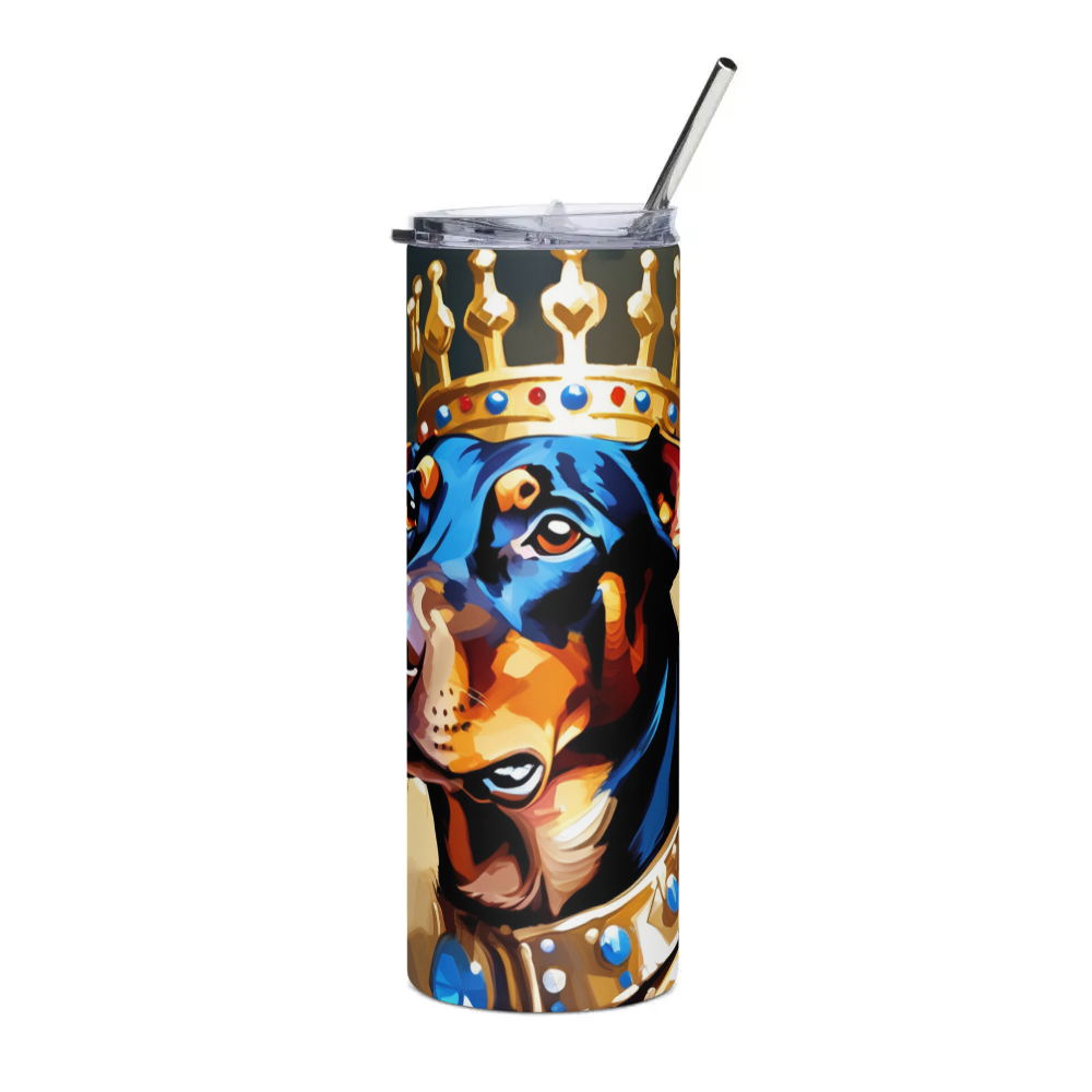 PugMug Custom Doberman Pinscher Stainless Steel Tumbler