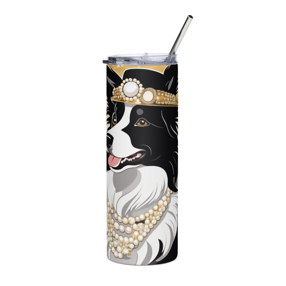 PugMug Custom Border Collie Stainless Steel Tumbler