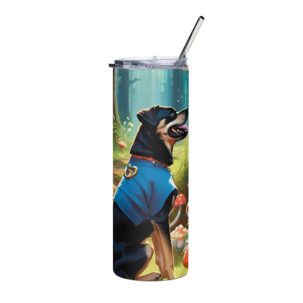PugMug Custom Blue Stainless Steel Tumbler