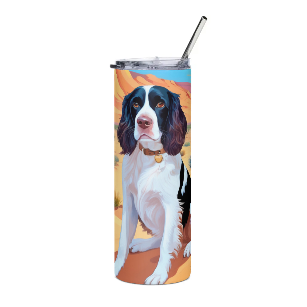 PugMug Custom English Springer Spaniel Stainless Steel Tumbler