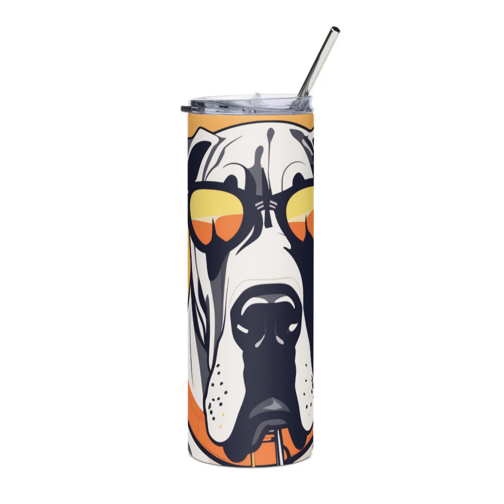 PugMug Custom Great Dane Stainless Steel Tumbler