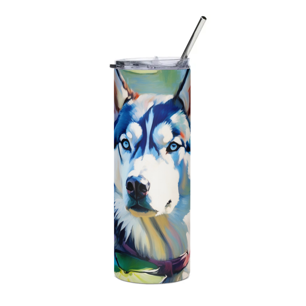 PugMug Custom Siberian Husky Stainless Steel Tumbler