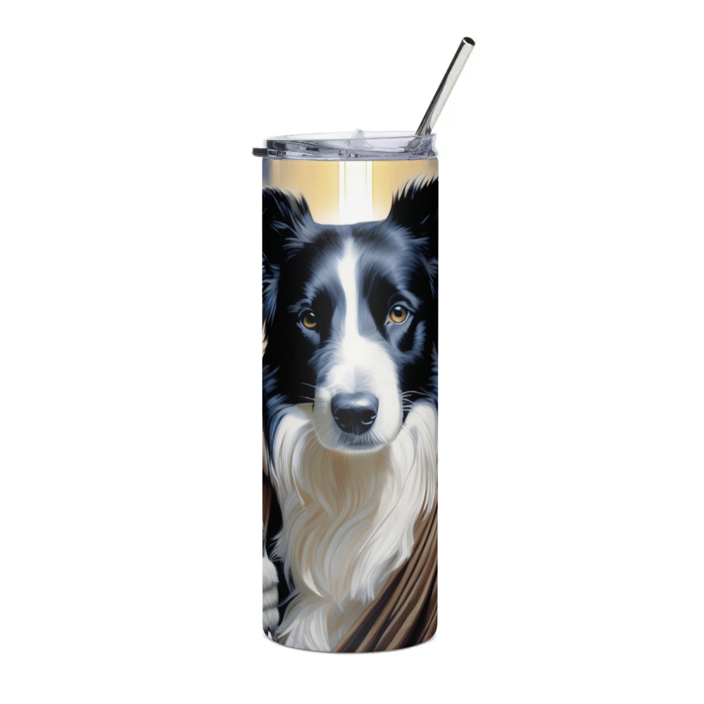 PugMug Custom Border Collie Stainless Steel Tumbler