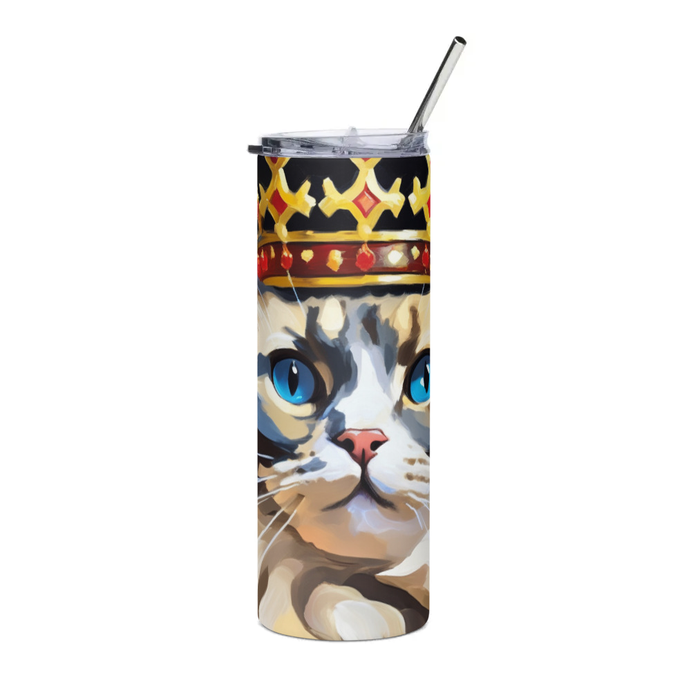 PugMug Custom Tabby Ragdoll Cat Stainless Steel Tumbler