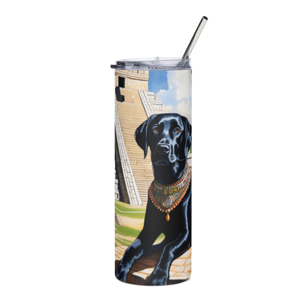PugMug Custom Black Labrador Retriever Stainless Steel Tumbler