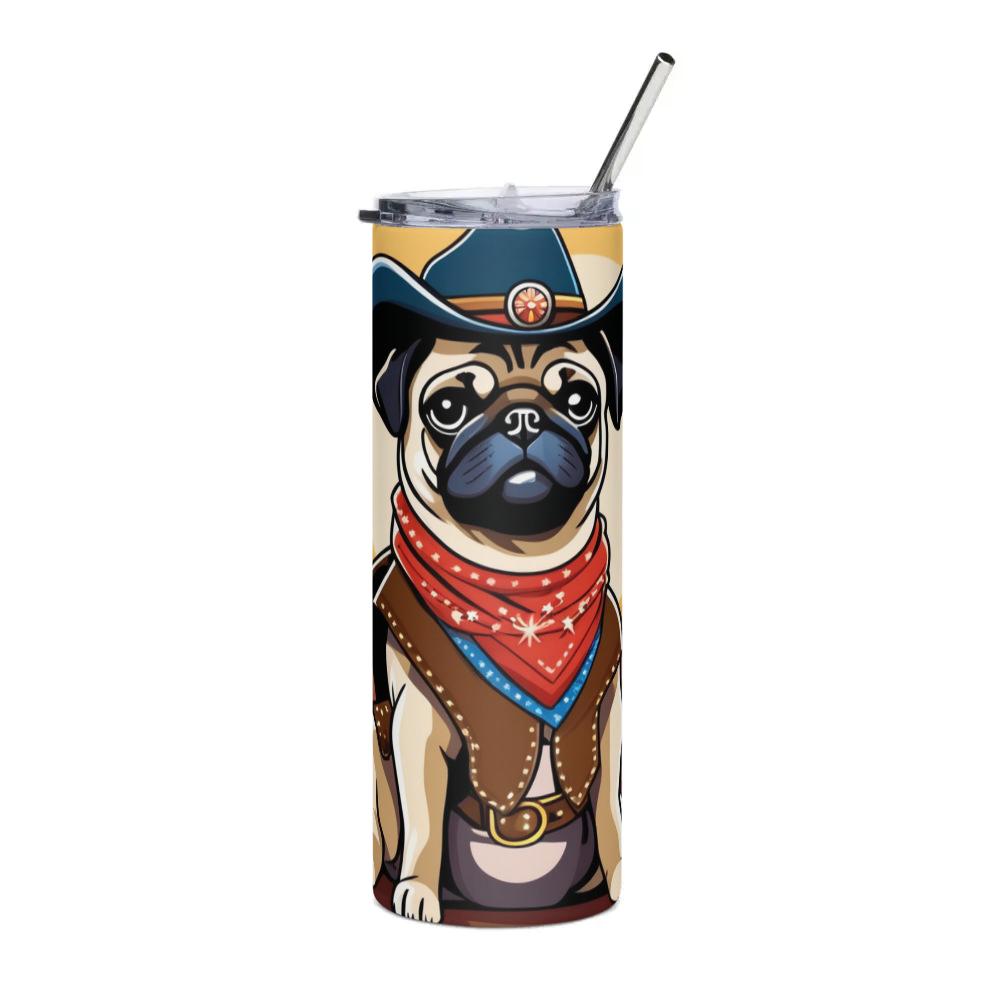 PugMug Custom Pug Stainless Steel Tumbler