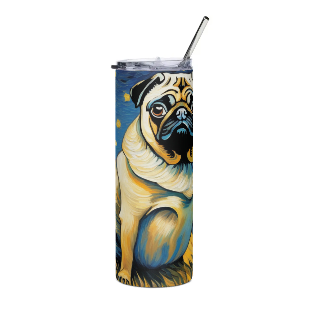 PugMug Custom Pug Stainless Steel Tumbler