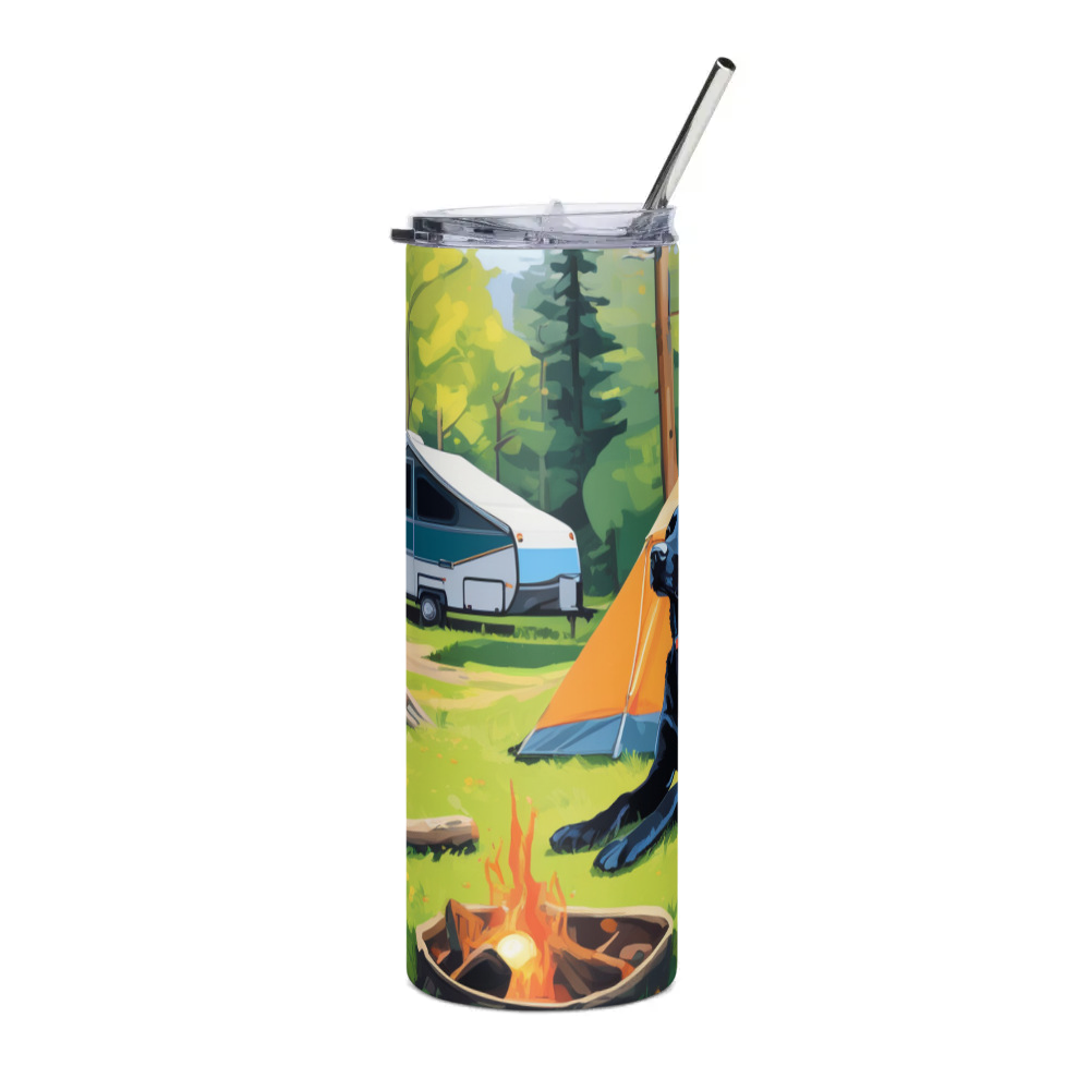 PugMug Custom Black Labrador Retriever Stainless Steel Tumbler