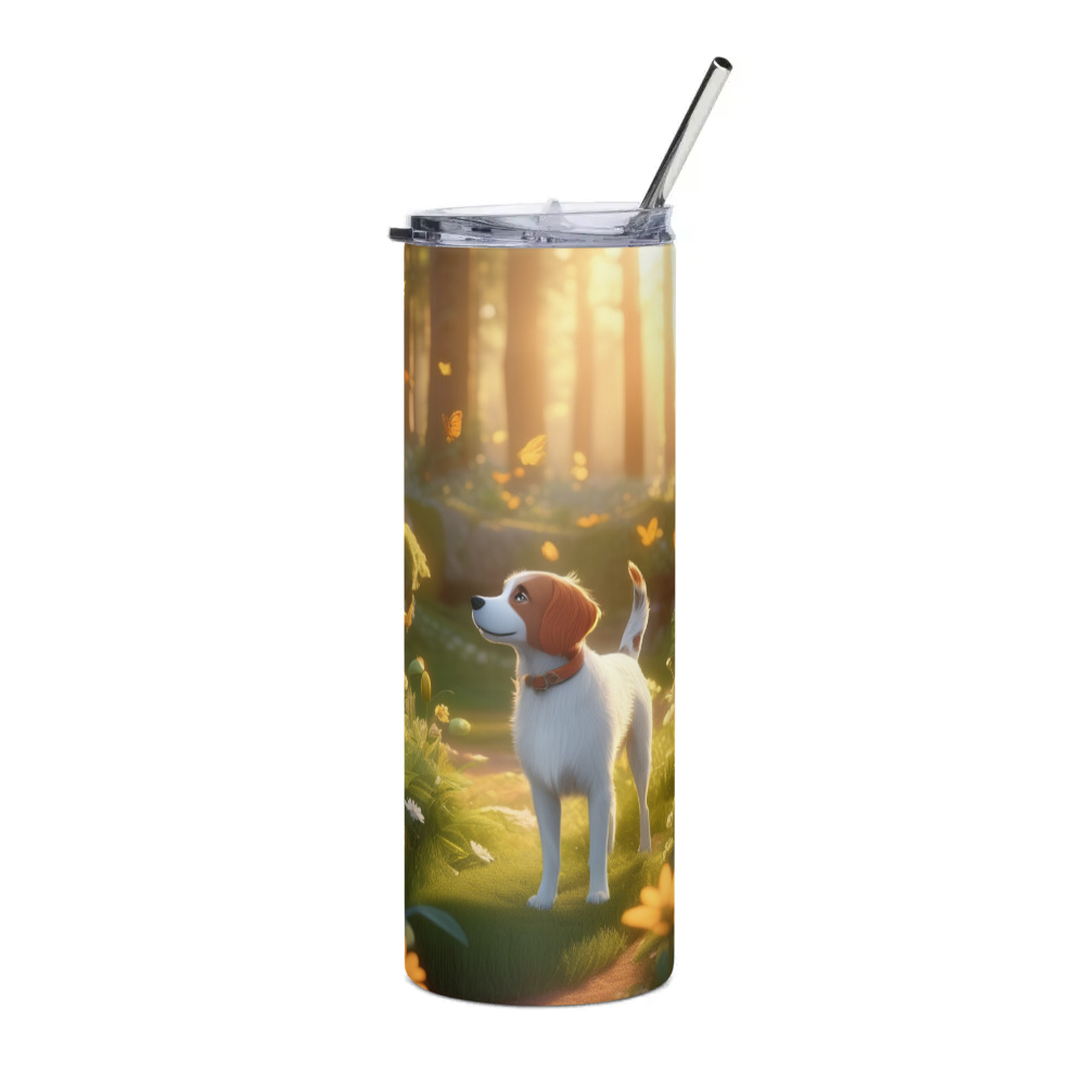 PugMug Custom Brittany Dog Stainless Steel Tumbler