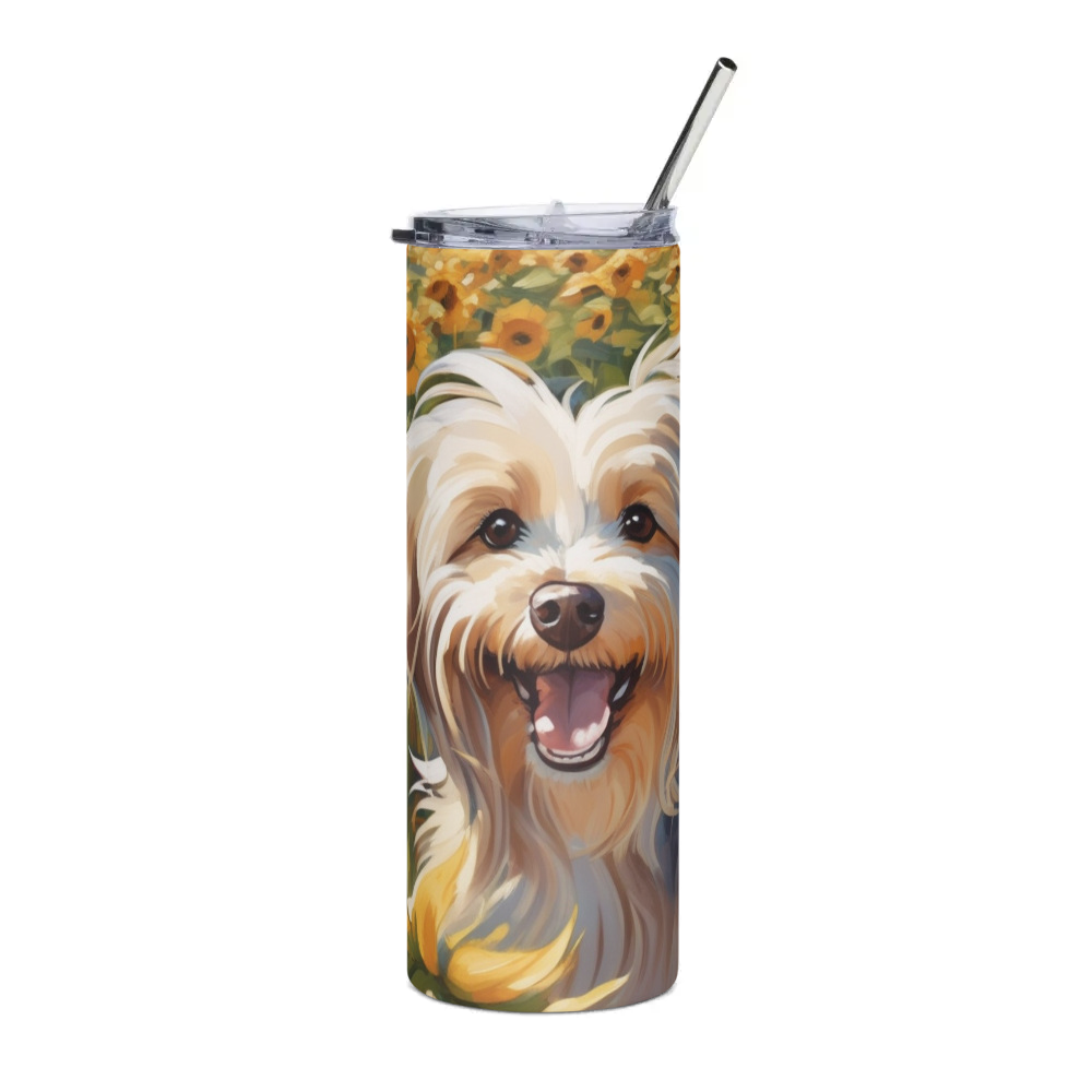 PugMug Custom Tan Havanese Dog Stainless Steel Tumbler