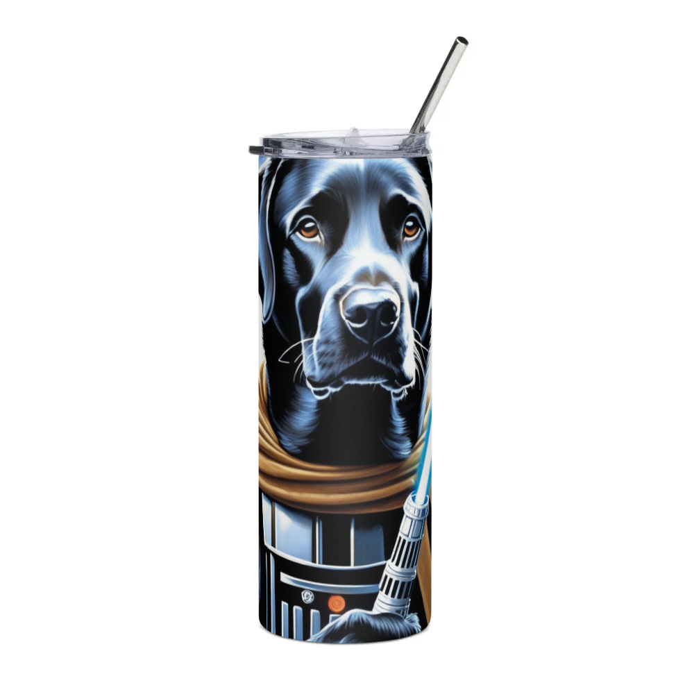 PugMug Custom Black Labrador Retriever Stainless Steel Tumbler