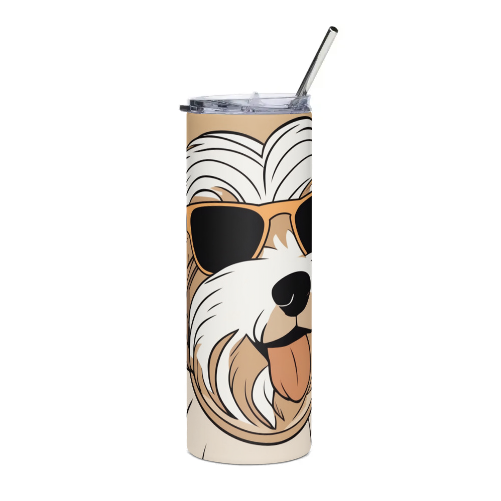 PugMug Custom Tan Havanese Dog Stainless Steel Tumbler