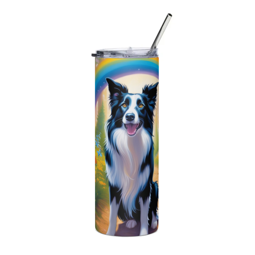 PugMug Custom Border Collie Stainless Steel Tumbler
