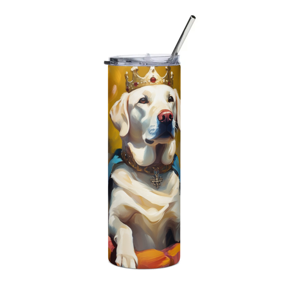 PugMug Custom White Labrador Retriever Stainless Steel Tumbler