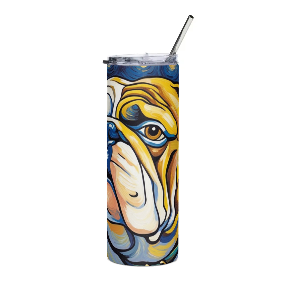 PugMug Custom Bulldog Stainless Steel Tumbler