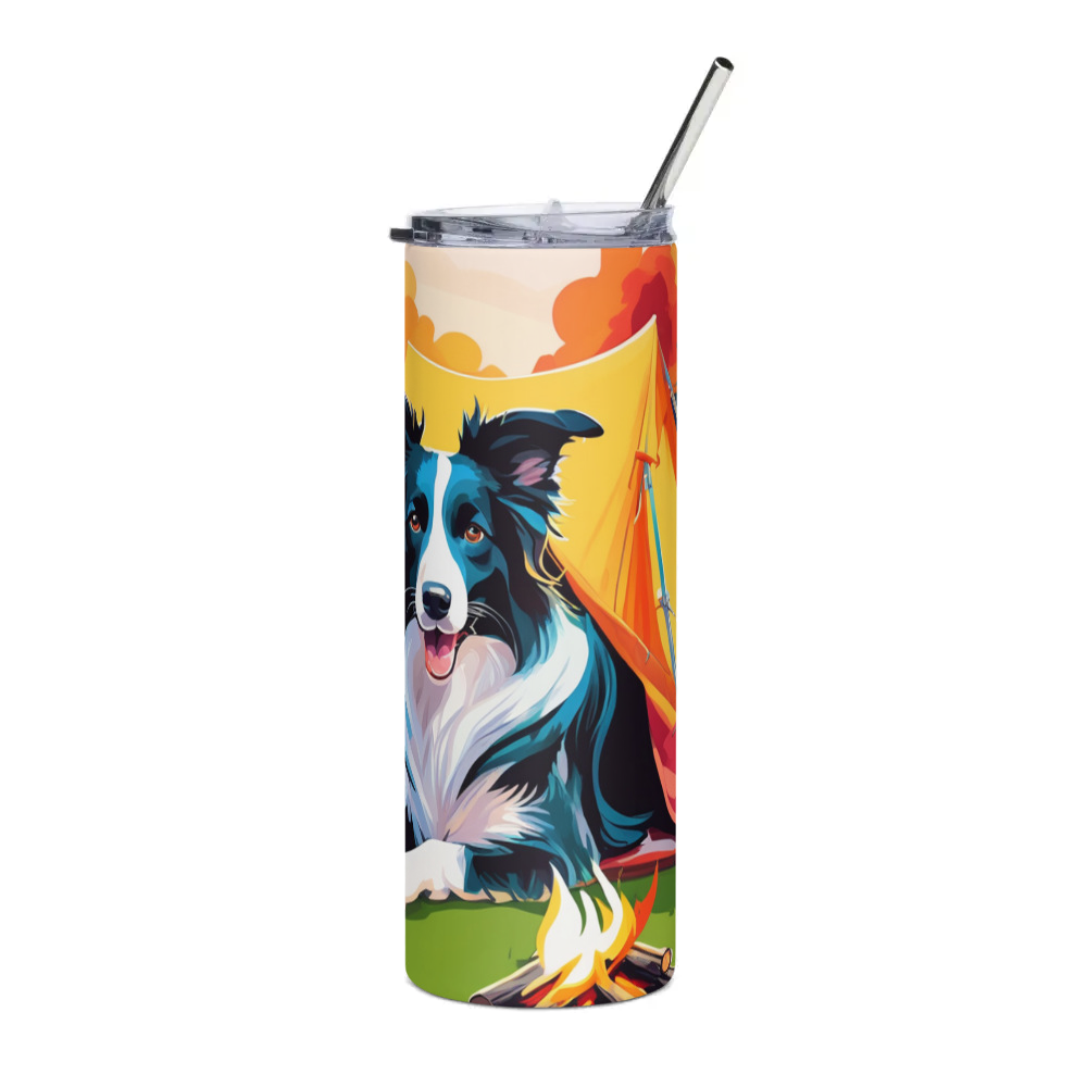 PugMug Custom Border Collie Stainless Steel Tumbler