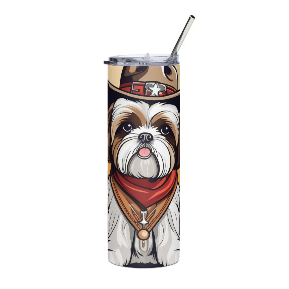 PugMug Custom Shih Tzu Stainless Steel Tumbler