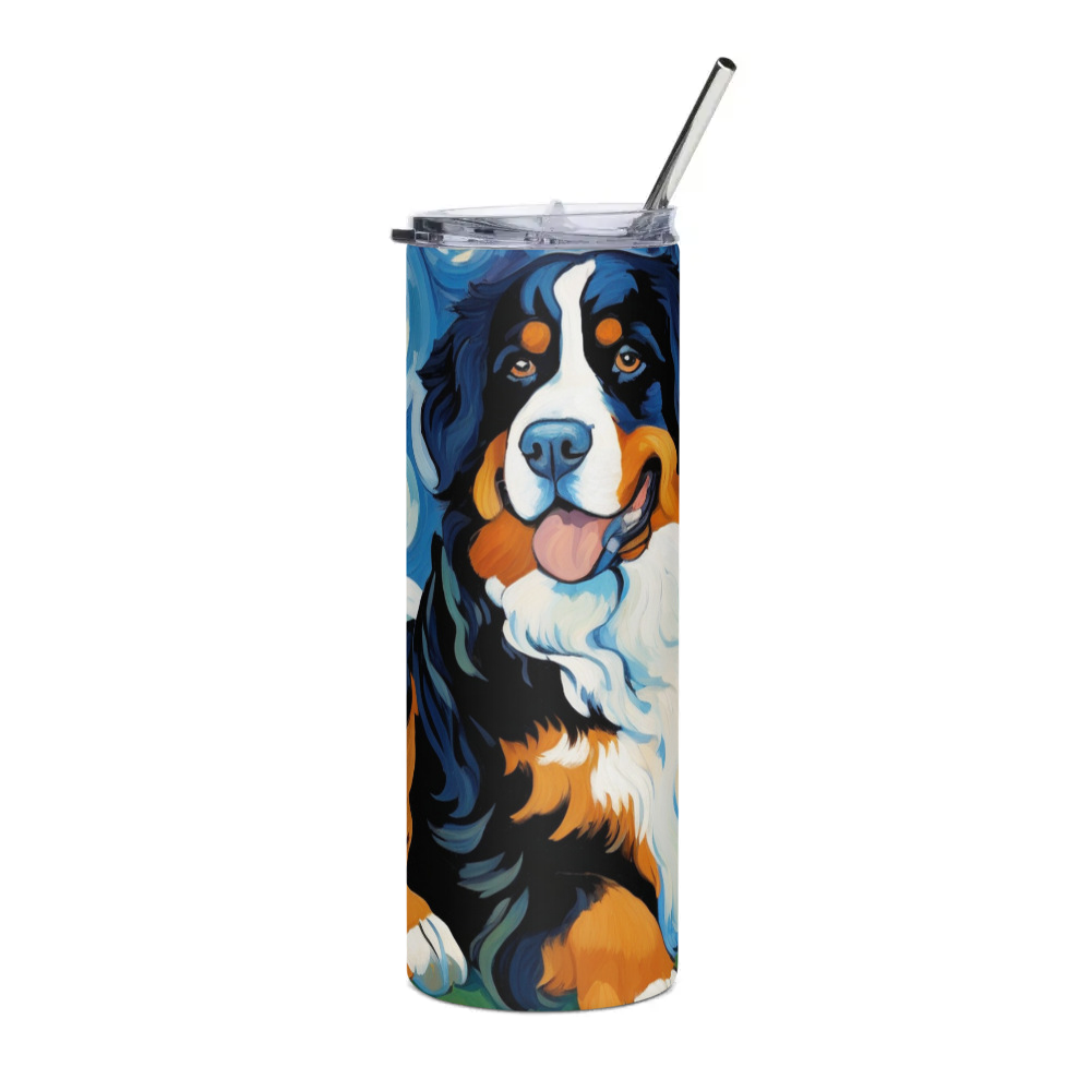PugMug Custom Bernese Mountain Dog Stainless Steel Tumbler