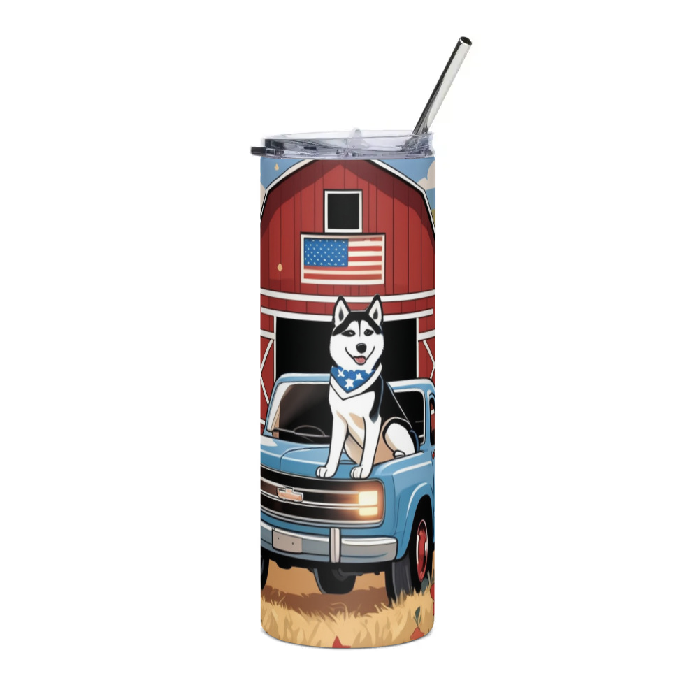 PugMug Custom Siberian Husky Stainless Steel Tumbler