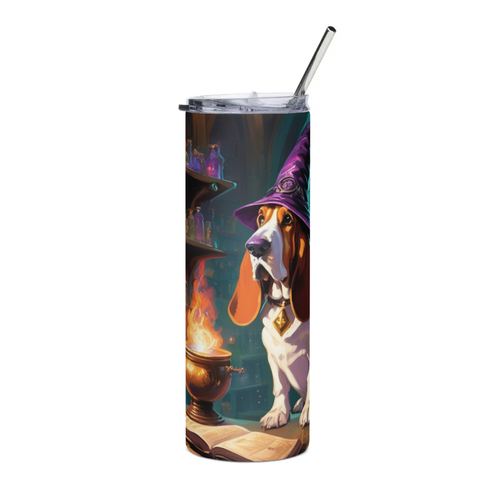 PugMug Custom Basset Hound Stainless Steel Tumbler