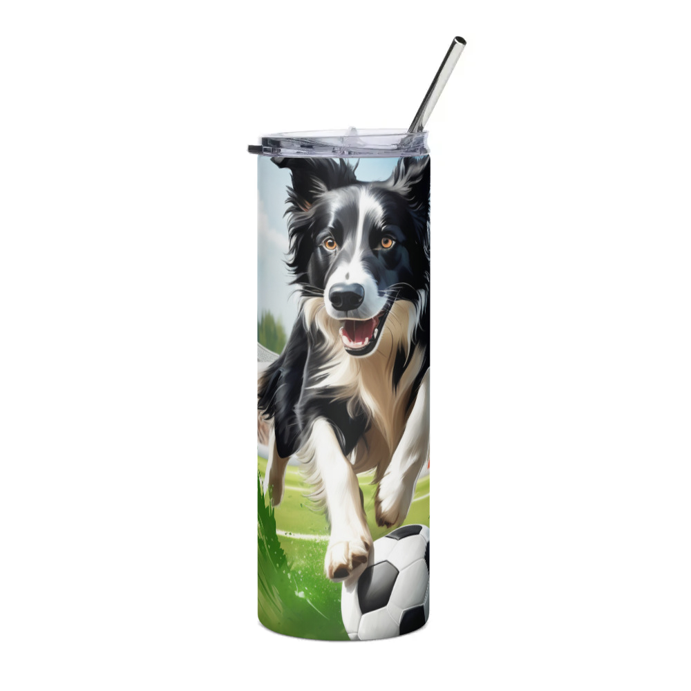 PugMug Custom Border Collie Stainless Steel Tumbler