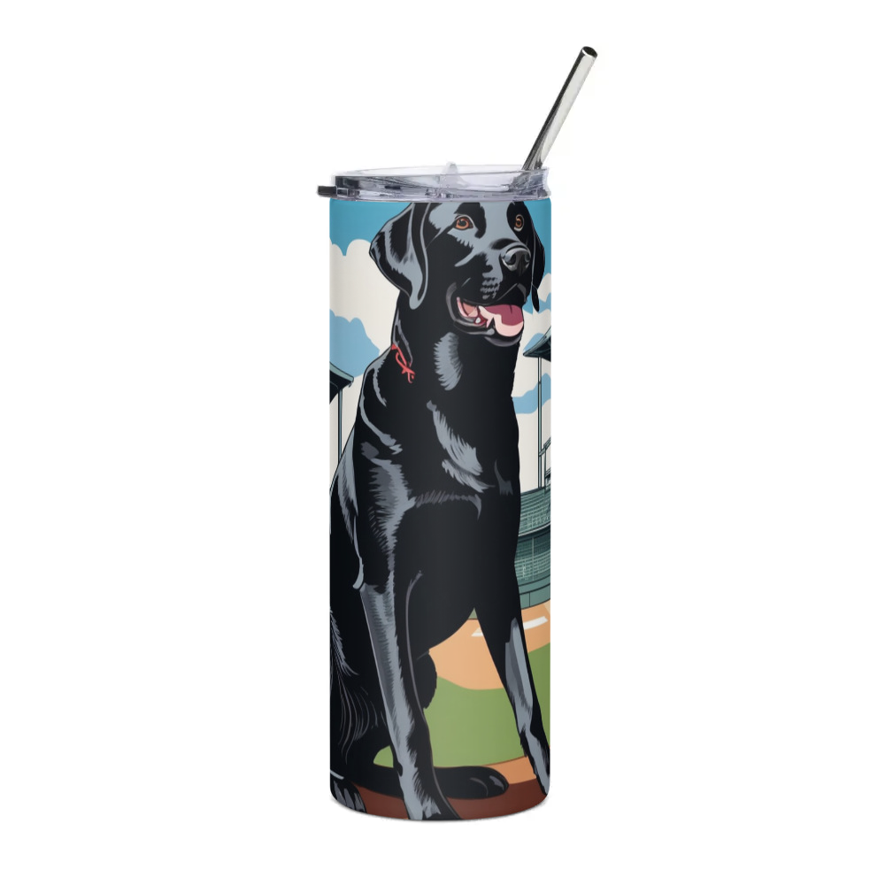 PugMug Custom Black Labrador Retriever Stainless Steel Tumbler