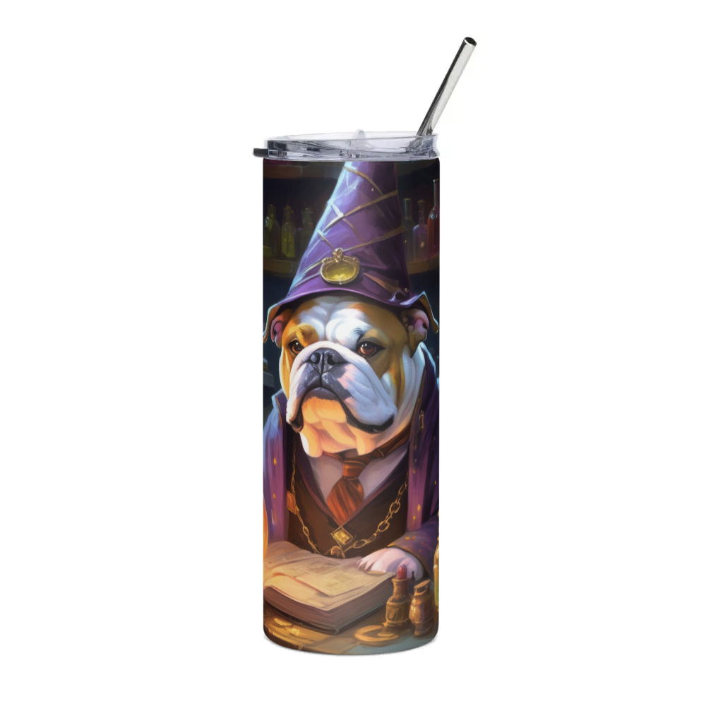 PugMug Custom Bulldog Stainless Steel Tumbler