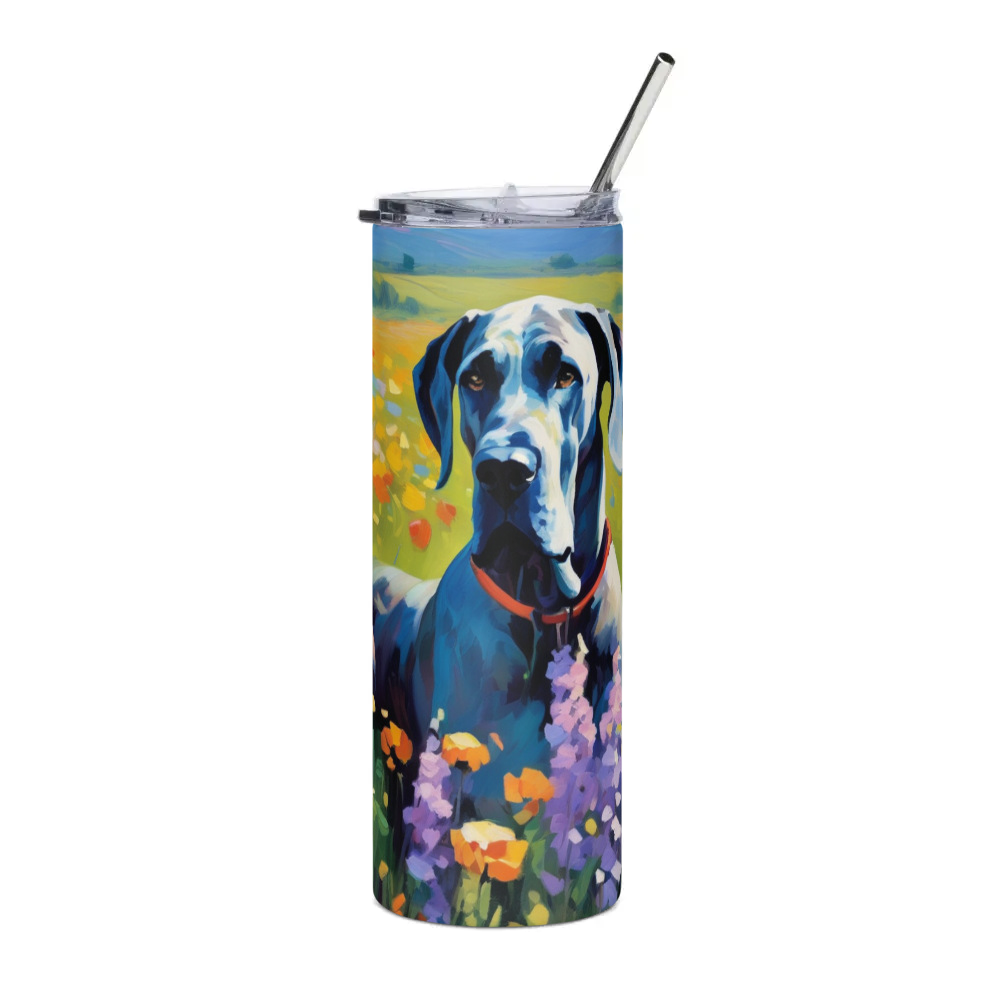 PugMug Custom Great Dane Stainless Steel Tumbler