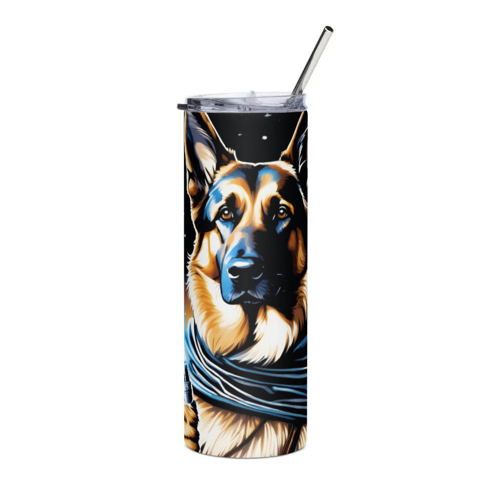 PugMug Custom German Shepherd Dog Stainless Steel Tumbler