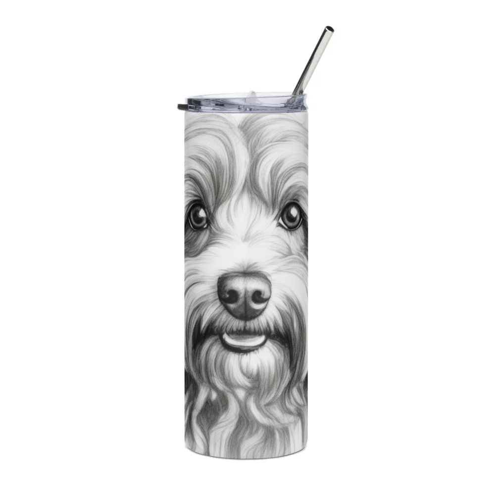 PugMug Custom Tan Havanese Dog Stainless Steel Tumbler