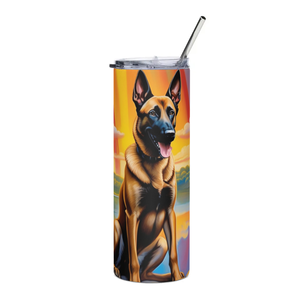 PugMug Custom Belgian Malinois Stainless Steel Tumbler