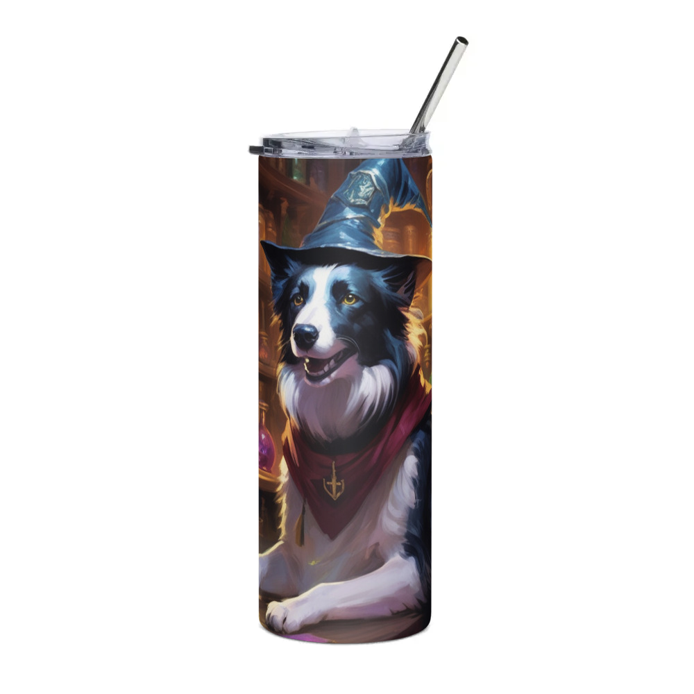 PugMug Custom Border Collie Stainless Steel Tumbler