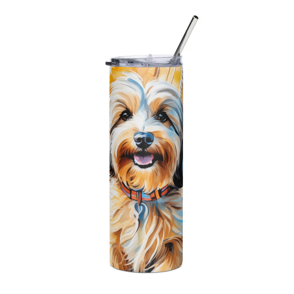 PugMug Custom Tan Havanese Dog Stainless Steel Tumbler