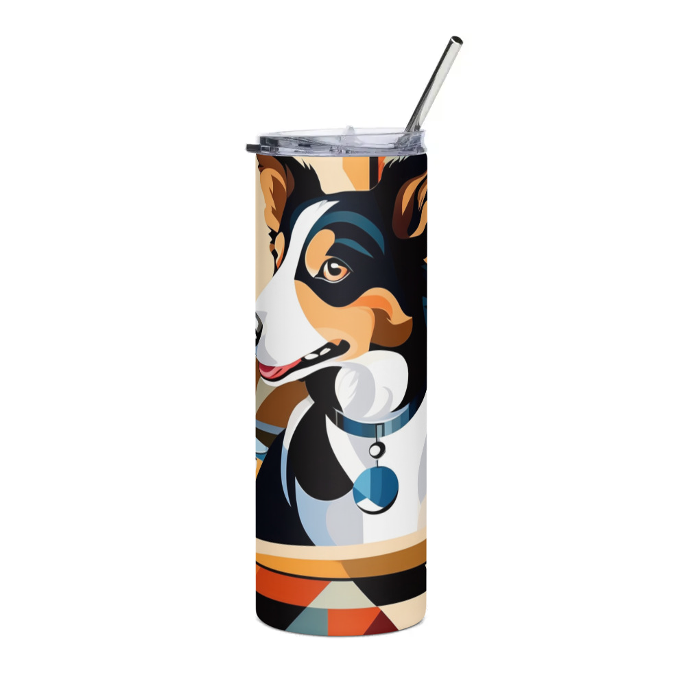 PugMug Custom Border Collie Stainless Steel Tumbler