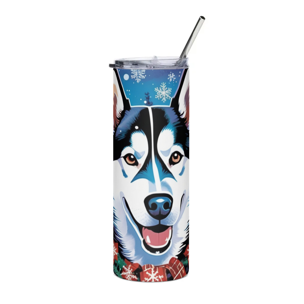 PugMug Custom Siberian Husky Stainless Steel Tumbler