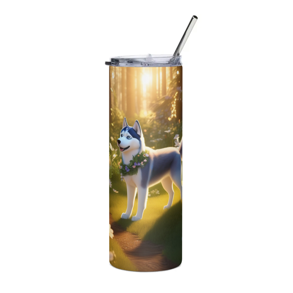 PugMug Custom Siberian Husky Stainless Steel Tumbler