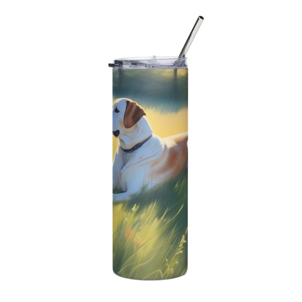 PugMug Custom Pointer Dog Stainless Steel Tumbler