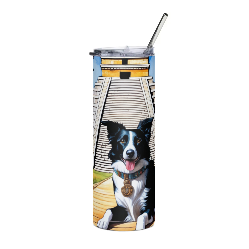 PugMug Custom Border Collie Stainless Steel Tumbler