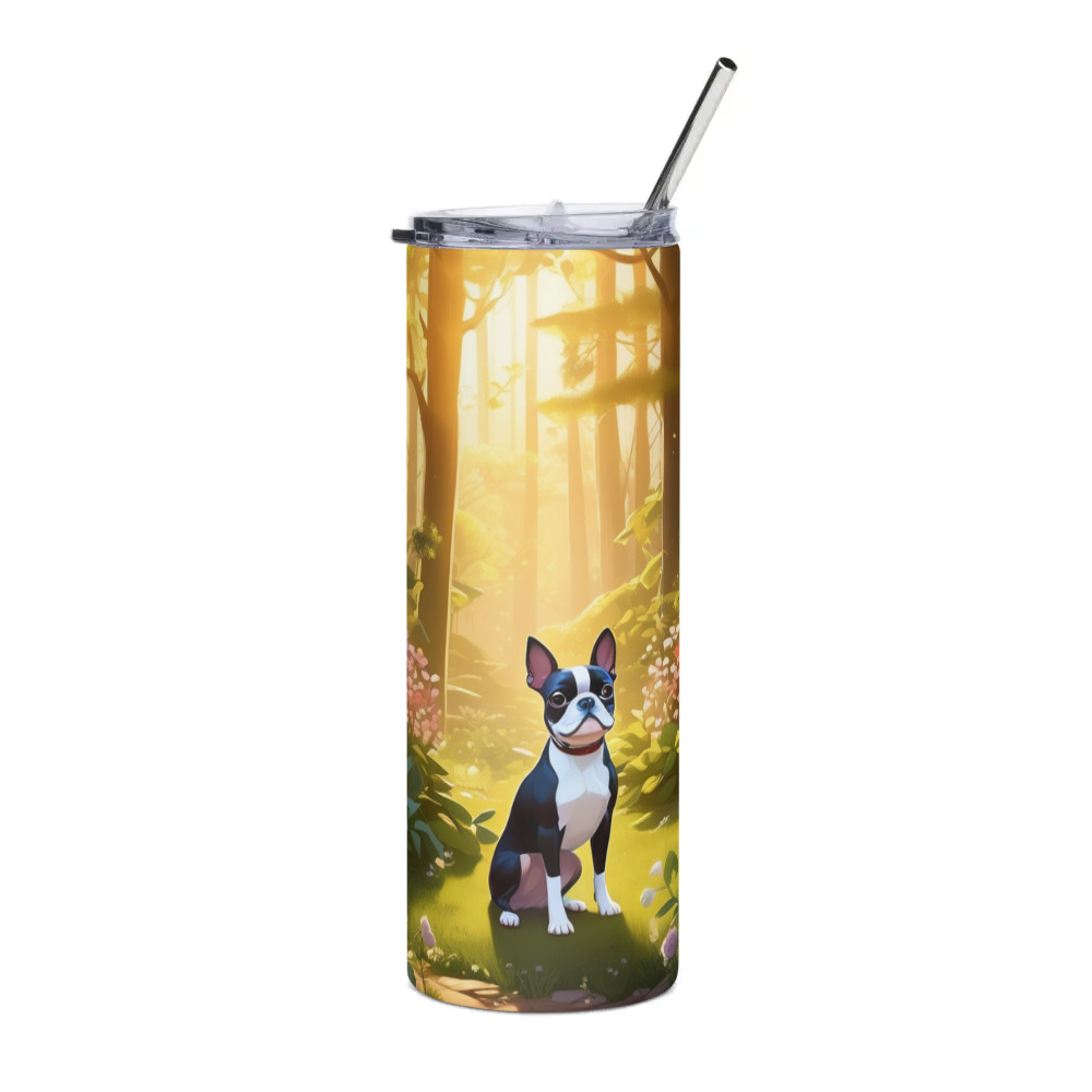 PugMug Custom Boston Terrier Stainless Steel Tumbler