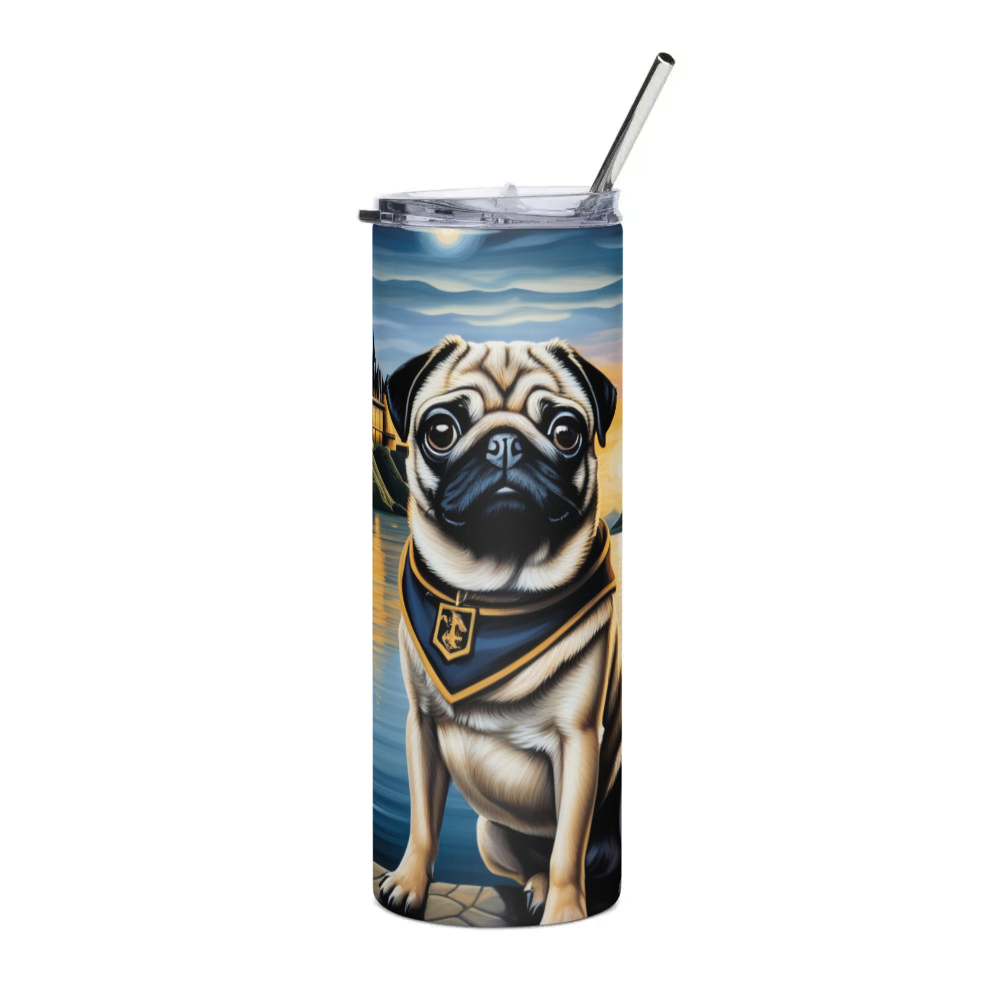 PugMug Custom Pug Stainless Steel Tumbler