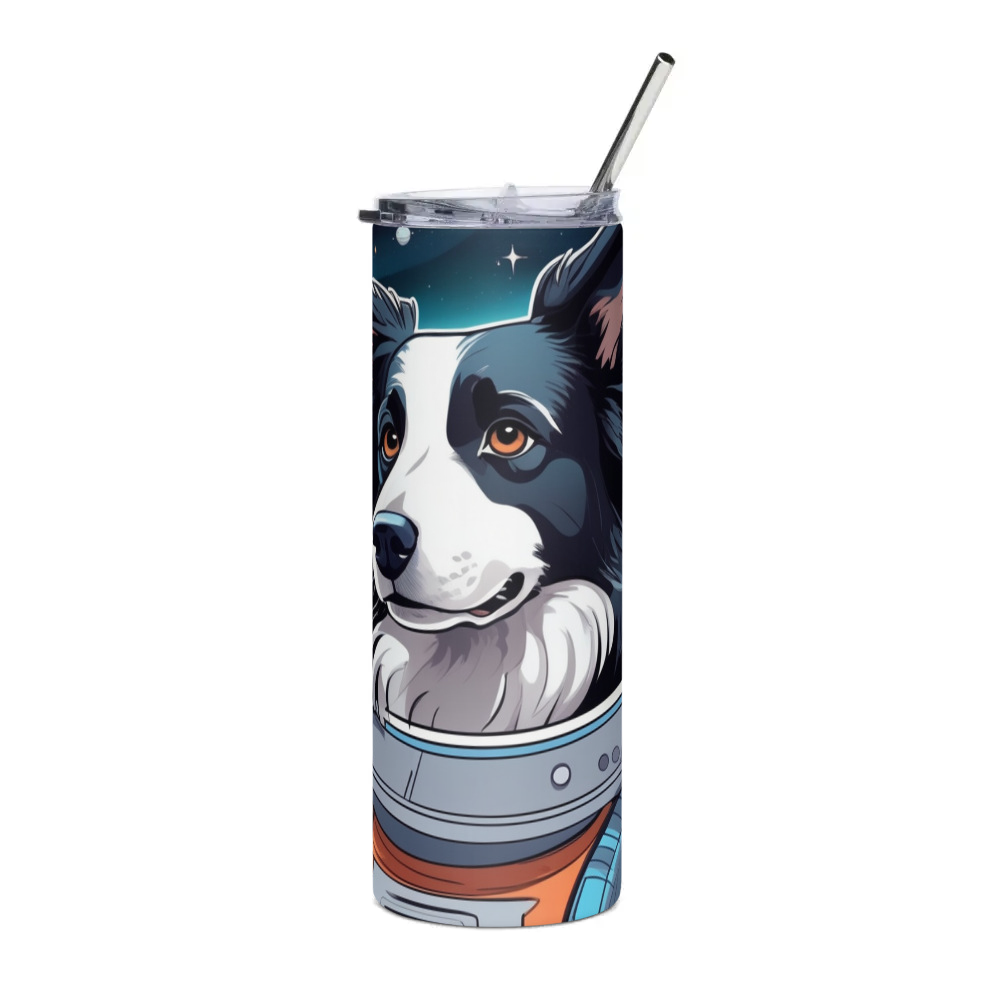 PugMug Custom Border Collie Stainless Steel Tumbler