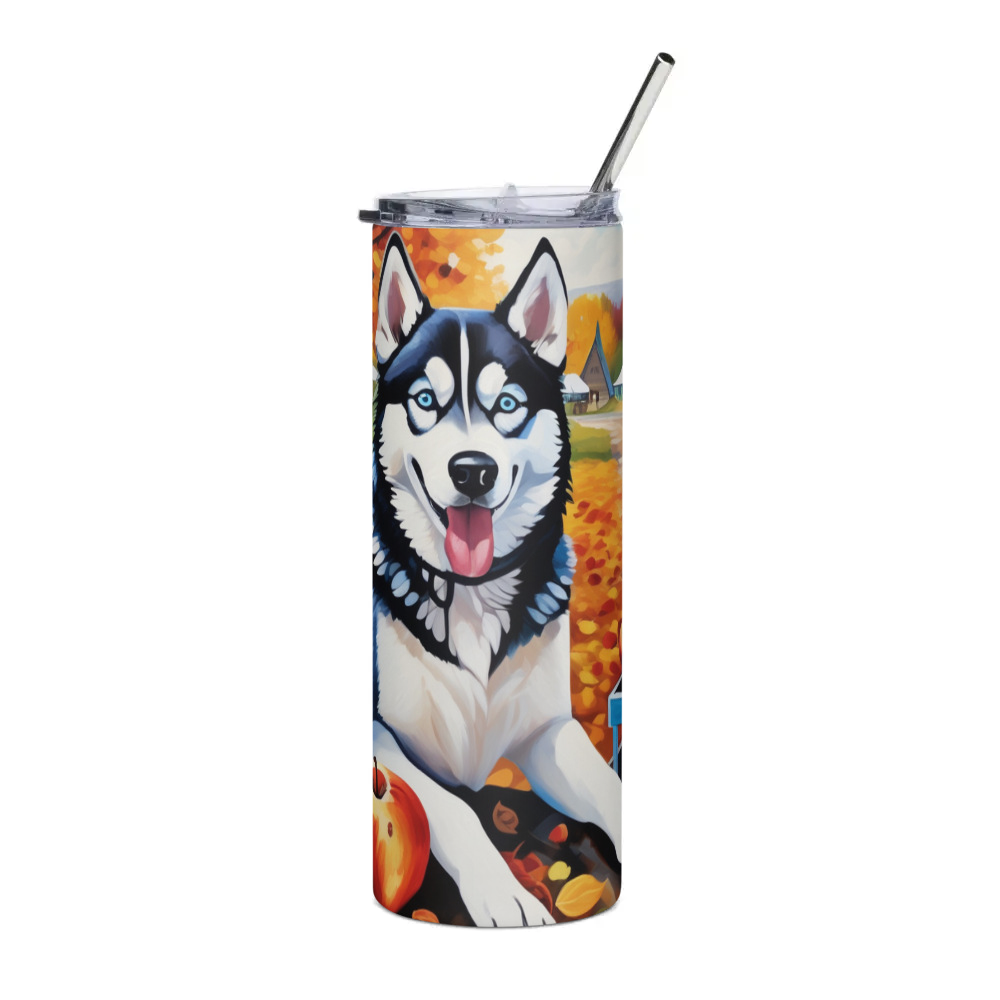 PugMug Custom Siberian Husky Stainless Steel Tumbler