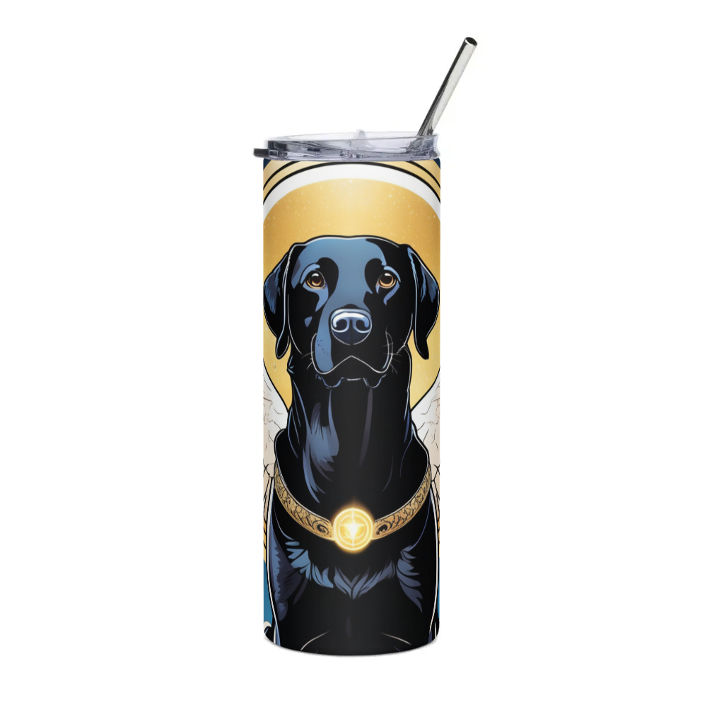 PugMug Custom Black Labrador Retriever Stainless Steel Tumbler